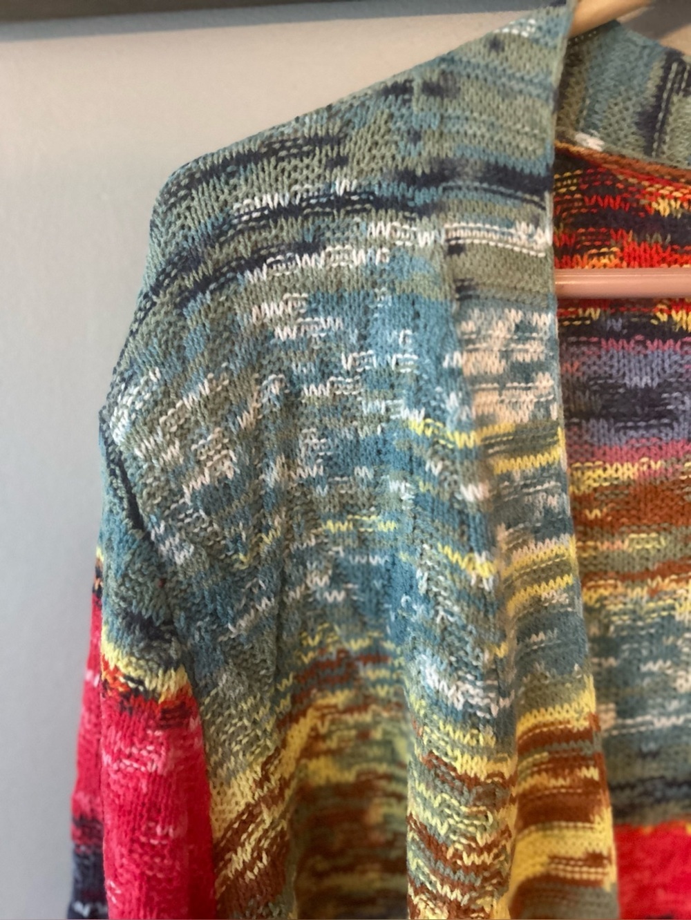 Long colourful cardigan - Picture 3 of 10